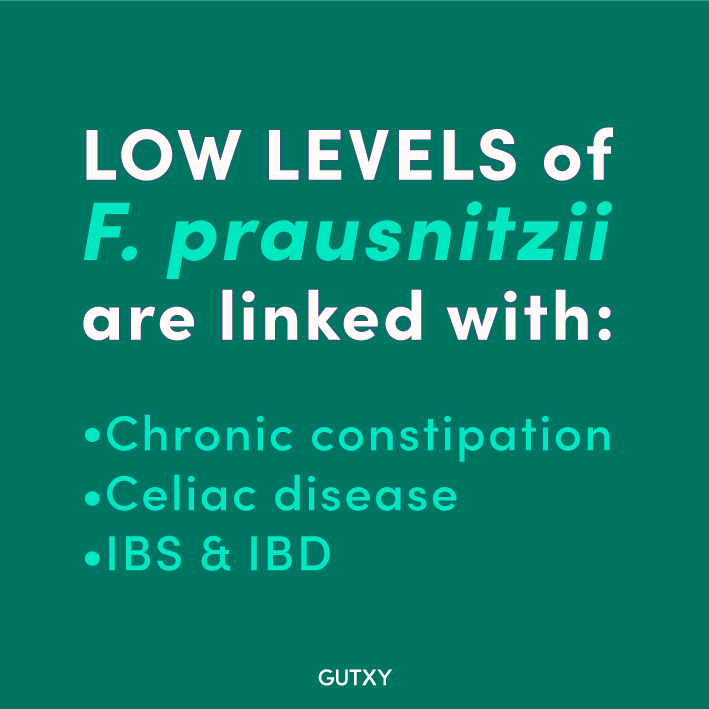 Low levels of Faecalibacterium prausnitzii