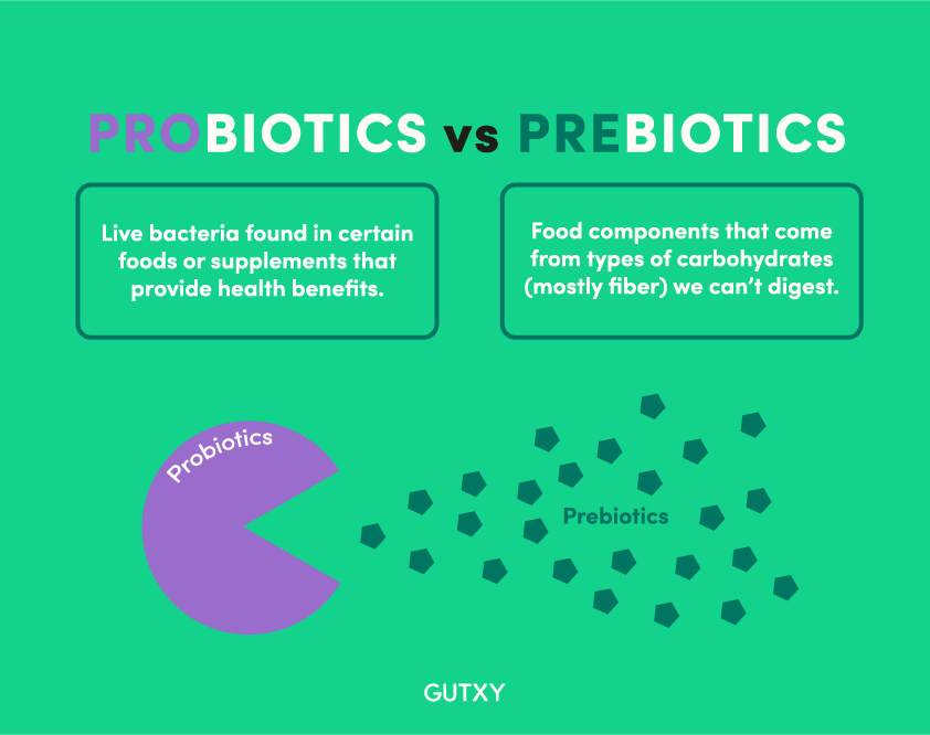 Difference between prebiotic and probiotic