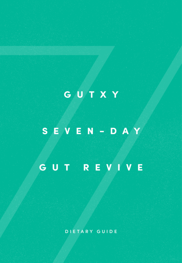 GUTXY Seven-Day Gut Revive Dietary Guide Front Cover